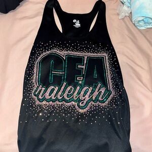 Cheer extreme Raleigh bedazzled tank top